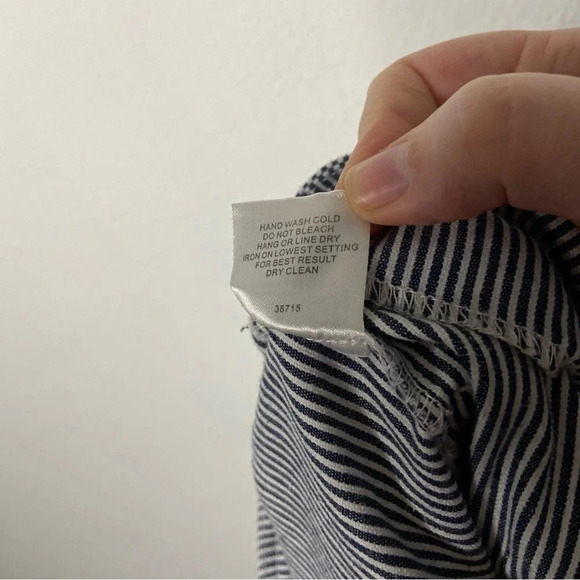 Striped Trouser Shorts Medium High Rise Tie Waist Romeo Juliet Coquette Preppy - Picture 10 of 16